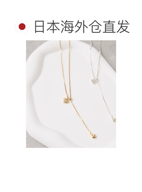 日本直邮VIS女士心形吊坠项链 黄金/银色可调节Y字链 2026ABVZ160