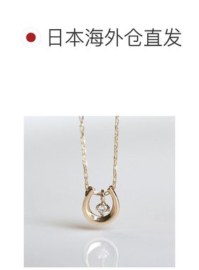 1h可退 日本直邮cui-cui 钻石马蹄项链 K10YG 782515吊坠