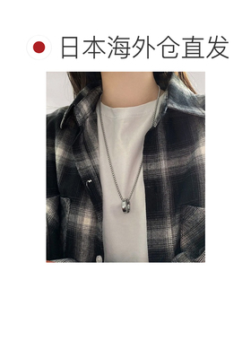 日本直邮WARAIJOGO男女同款银链环形吊坠项链配饰 CB0250