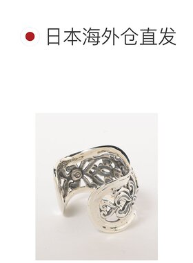 1h可退 日本直邮Bill Wall Leather 男士复古镂空心形银手镯 7902