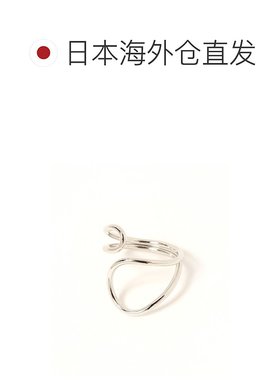 1h可退 日本直邮studio CLIP 女士双环设计金属戒指 324646