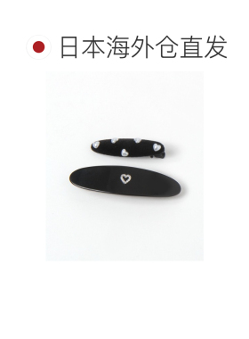 日本直邮Heather 女士 爱心珍珠缎面发夹套装 108【付后1h可退】
