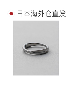 1h可退 日本直邮ete男士黑钻石交叉戒指 SV925材质 黑色鲁腾镍免