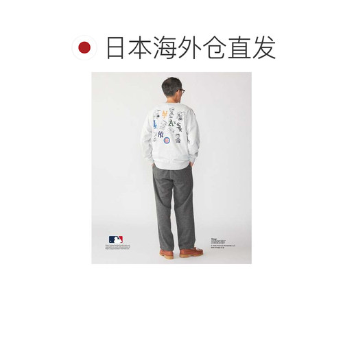 日本直邮SHIPS VINTAGE PEANUTS MLB 卫衣 浅灰色 - 图1