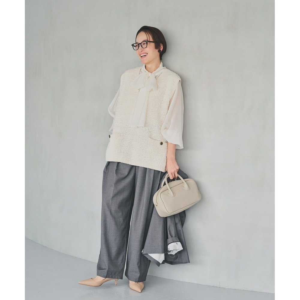 1h可退 日本直邮PUAL CE CIN 女装 宽松版型 高腰双褶西裤 026102,淘宝优惠券,粉丝福利购,淘宝优惠卷