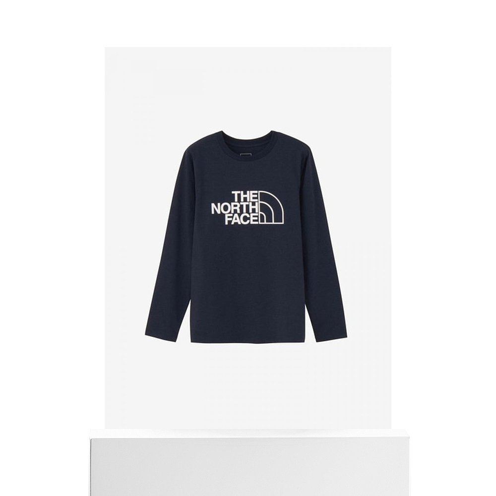 日本直邮THE NORTH FACE 女士长袖 ES 大 Logo T恤 (NTW32580-UN) - 图3