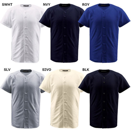 日本直邮DESCENTE 棒球服衬衫 DB-1010 纯色衬衫 全开衬衫 3D DES - 图0