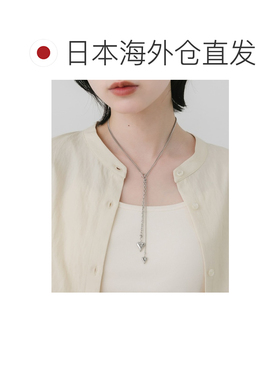 日本直邮SMELLY 女士 外科级不锈钢双心链条项链 SM支付后1h可退