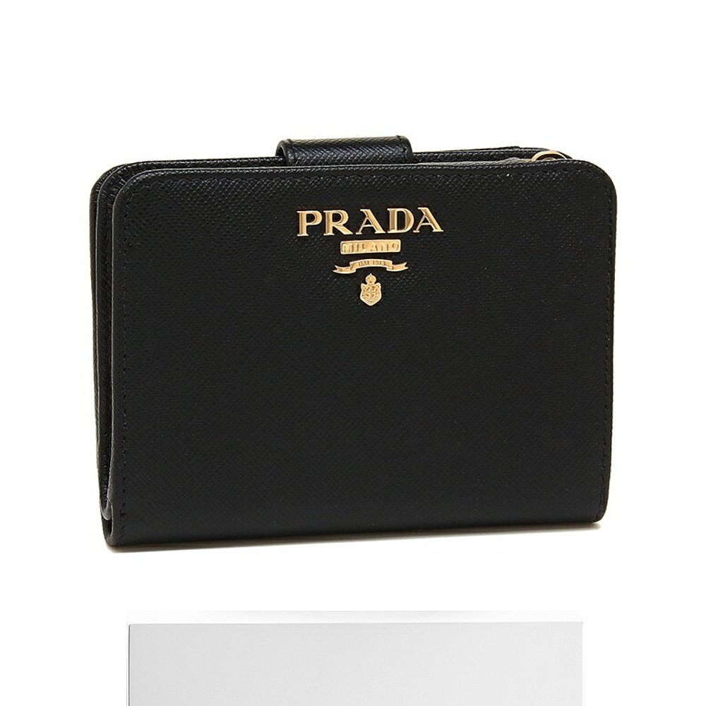 【99新未使用】【日本直邮】PRADA 普拉达 女士SAFFIANO黑色钱包 - 图3