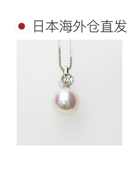 日本直邮Ubudama 吊坠8.7 毫米Akoya Pearl白金钻石UBUDAMA