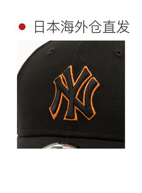 日本直邮NEW ERA 帽子 MLB LEAGUE ESSENTIALS 9FORTY 黑色橙色