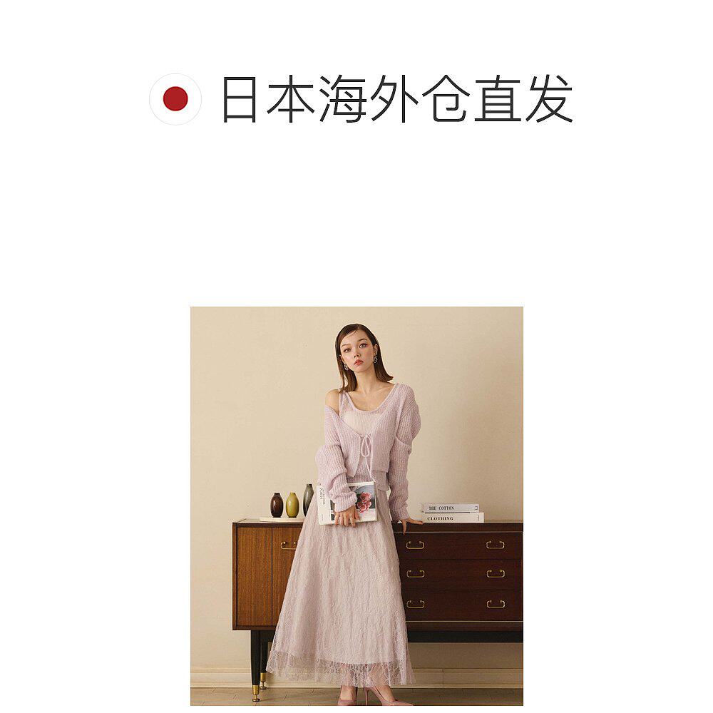 1h可退 日本直邮fifth 女士优雅蕾丝A字半身裙 ES24F0019a字裙 - 图1