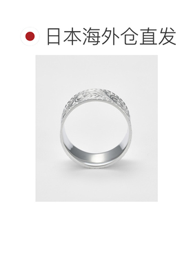日本直邮agete 阿卡朵 女士 银色雕刻环形戒指 10【付后1h可退】