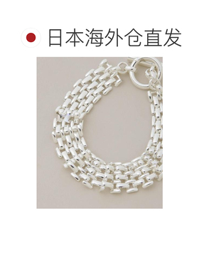 日本直邮ASSEMBLANC JEWELRY 男士 黄铜镀银简约刻字手链 6706248