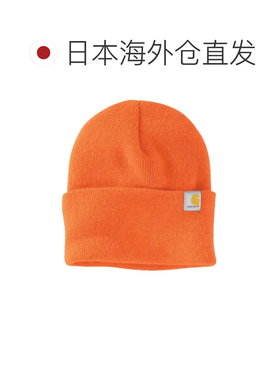 日本直邮Carhartt 针织翻边毛线帽 CT104597 均码 男女通用 橙色