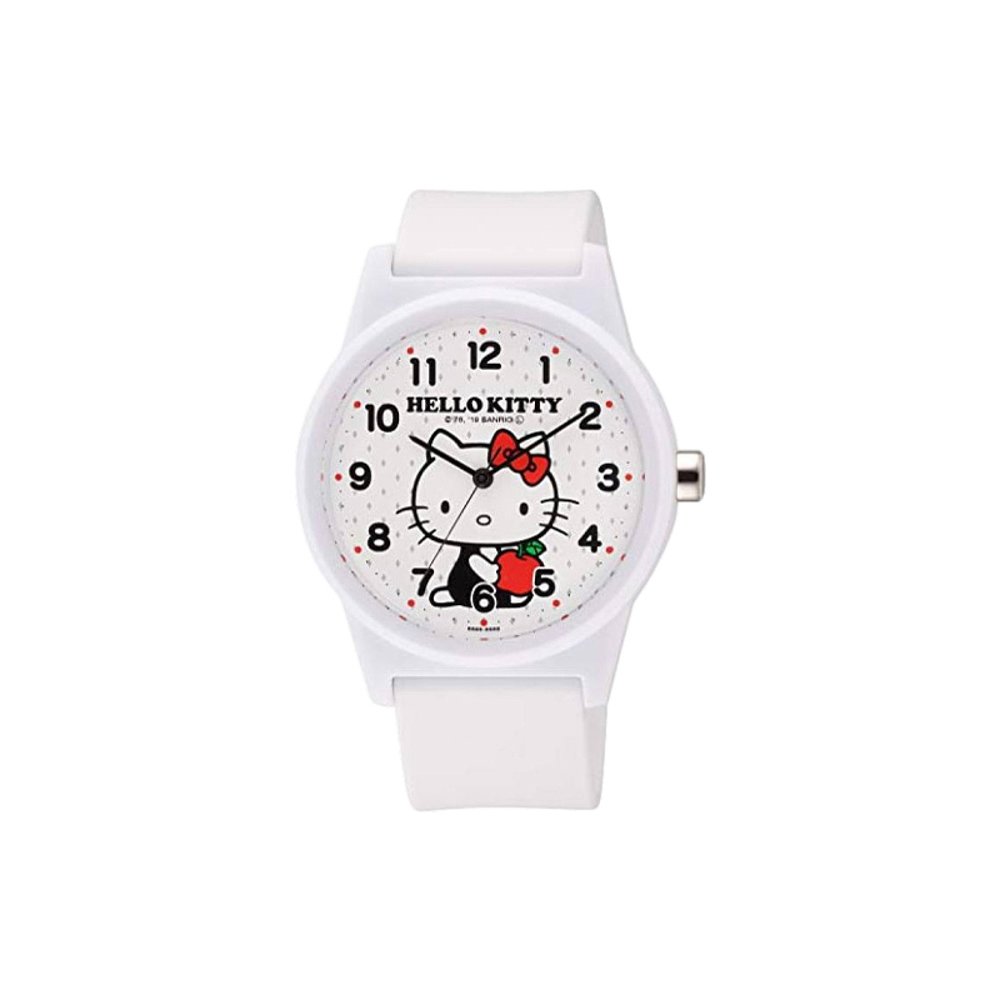 【日本直邮】CITIZEN Q＆Q手表模拟的Hello Kitty防水HK30-001白 - 图0