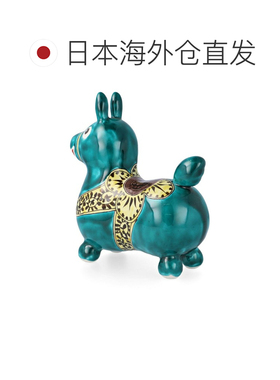 日本直邮九谷烧礼品包装瑞田风花绿/八重道场摆件 Rody Kutani 烧