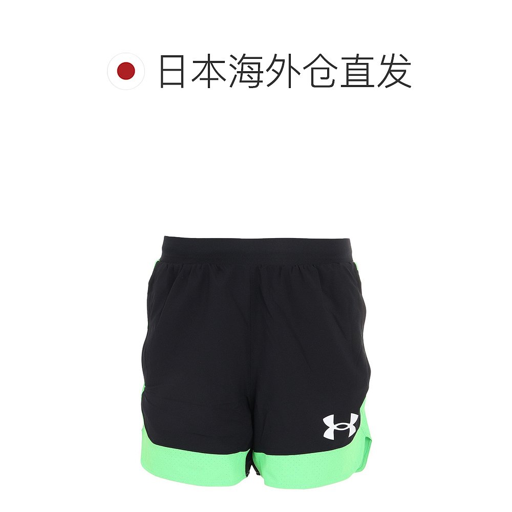 日潮跑腿Under Armour 安德玛 男款篮球服短裤 黑色 绿色 L A-108 - 图1