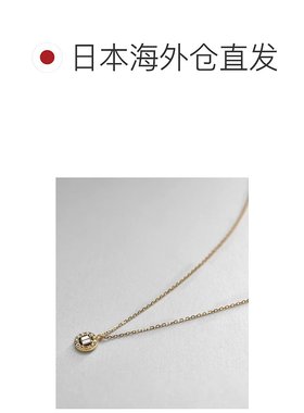 日潮跑腿COCOSHNIK K18 钻石长方形切割随行项链 40吊坠