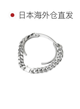 日本直邮MM6 Maison Margiela 珐琅标志手镯 银色 女士 sm6uy0098