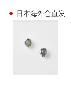 日本直邮agete 阿卡朵 女士 银色拉布拉多石耳钉 【付后1h可退】