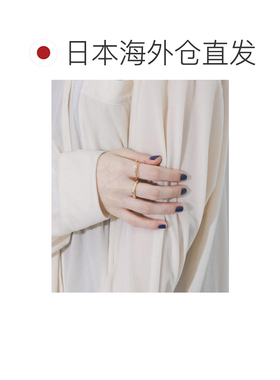 1h可退 日本直邮SMELLY 女士 黄金色2枚叠戴戒指套装 SM261302244