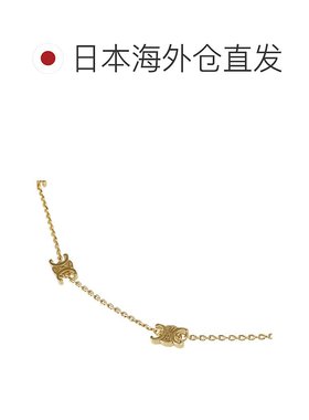 日本直邮CELINE“Triomphe Mini Triomphe 项链 金色饰面黄铜”无