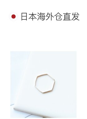 1h可退 日本直邮cui-cui K10YG 黄金六边形戒指 755198