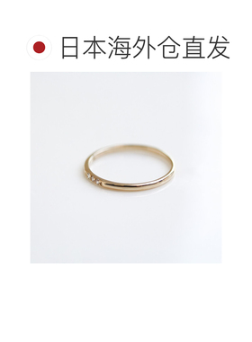 1h可退 日本直邮cui-cui 钻石三石戒指 K10YG 759668