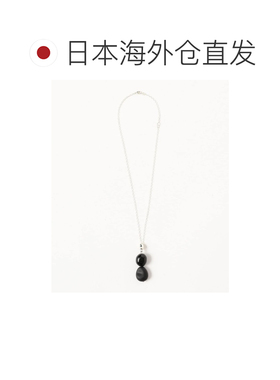 1h可退 日本直邮AGMES 女士 黑玛瑙925纯银吊坠项链 64423099133