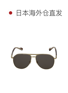 日本直邮Gucci 男士太阳镜 GG1220S 002金色/棕色