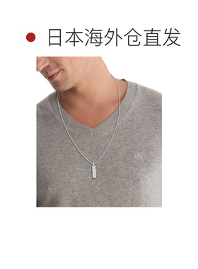 1h可退 日本直邮Calvin Klein 男装 圆柱造型项链 半自动锁扣设计