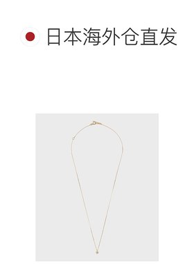 1h可退 日本直邮NOJESS 女士K10单钻新芽雕花项链0.08ct 30243116