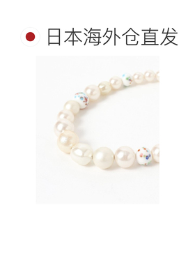 1h可退 日本直邮Ray BEAMS 女装 混合珍珠 花纹珠项链 女士轻奢设