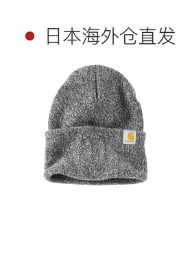 日本直邮Carhartt针织帽 带罗纹 均码 中性 男女通用 黑白色