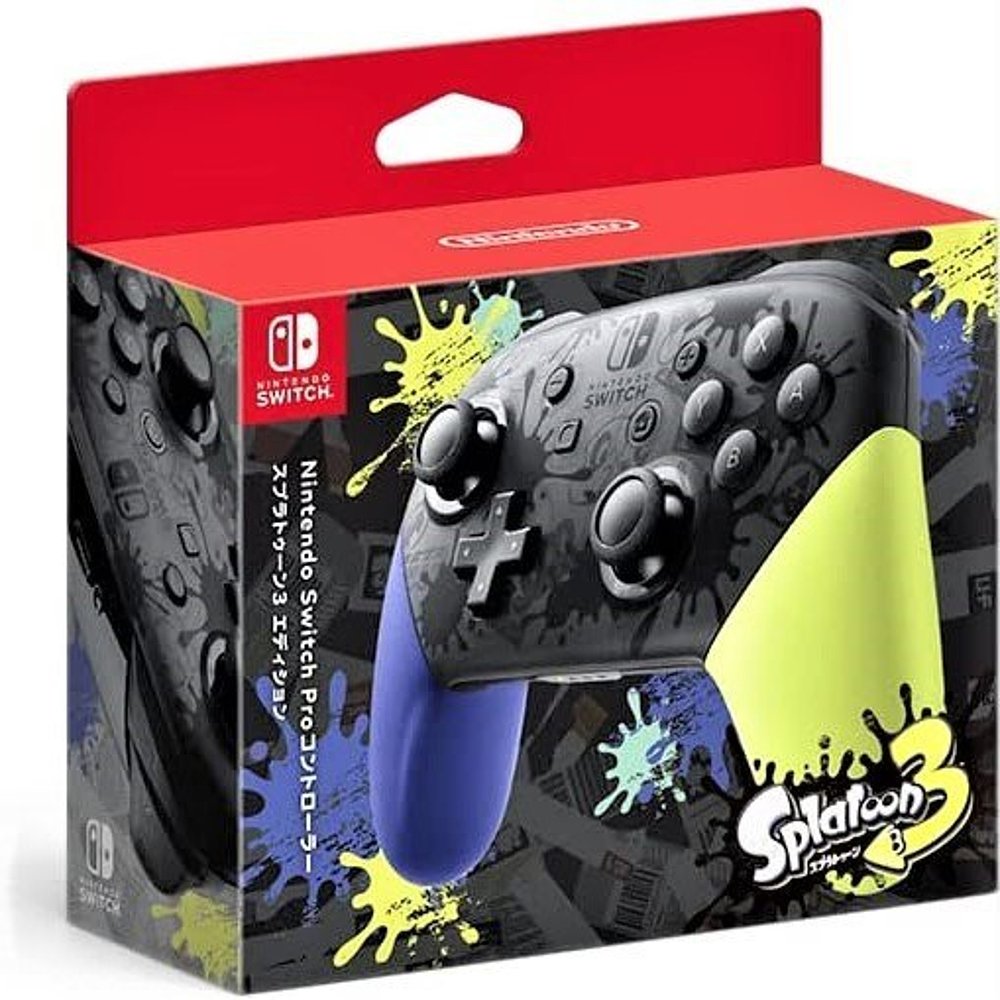 Nintendo Switch喷色战士3手柄黑色限定版游