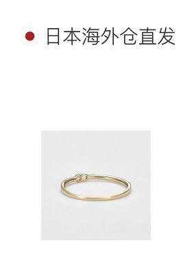 日本直邮日潮 agete 阿卡朵K10 钻石戒指 0.04克拉