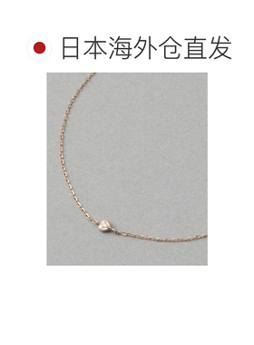 日本直邮ete 女士 K10雾粉金钻石手链 750531