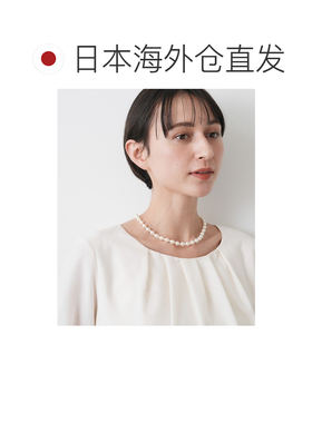 日本直邮Dessin 女士 珍珠风格短款项链 设计感单排链条 F5805221