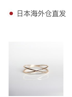1h可退 日本直邮cui-cui K10YG 黄金 十字 戒指 简约 优雅 日常