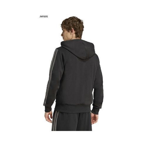 日本直邮阿迪达斯男士 M ESS HLD FZ 连帽卫衣休闲拉链长袖卫衣JV - 图0