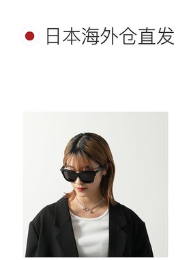 日本直邮BALENCIAGA 女士方形太阳镜 BB0160S 徽标眼镜黑框眼镜 0