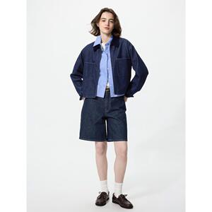 日本直邮UNIQLO优衣库 SS26 休闲拉链工装通勤百搭牛仔外套 女款