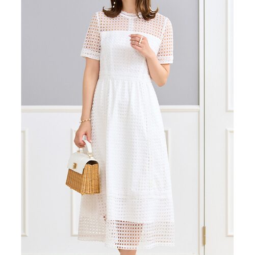 1h可退 日本直邮Prima Scherrer 女士蕾丝拼接透视连衣裙 psc3210 - 图2