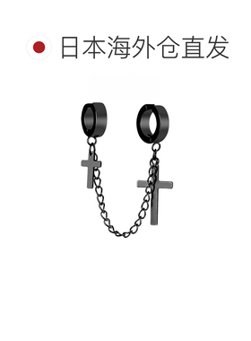 SBG 男女同款 十字链式耳夹/耳钉 单只装 sbgps305【付后1h可退】