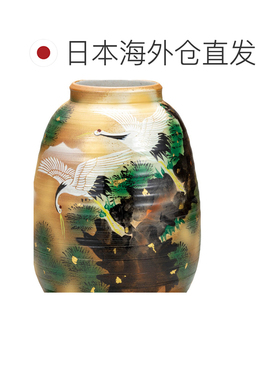 日本直邮九谷烧礼品包装8号花瓶 松鹤花瓶 人气礼品 礼物礼物