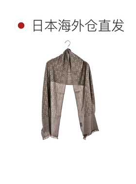日本直邮Gucci 男女通用围巾 165904-3G646 1264 棕/灰色