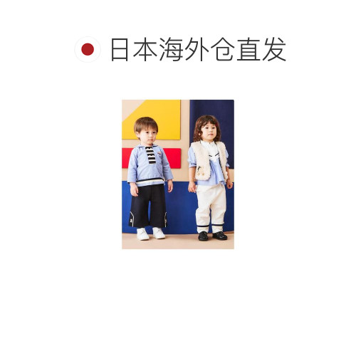 日本直邮日潮 Familiar秋季休闲童装衬衫 132420 - 图1