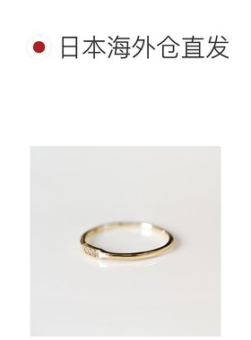 1h可退 日本直邮cui-cui 女士 三石钻石戒指 K10YG 755330