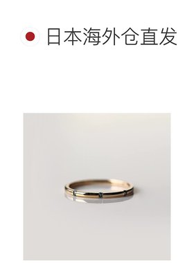 1h可退 日本直邮cui-cui 蓝钻三石戒指 K10YG 756600配饰素圈